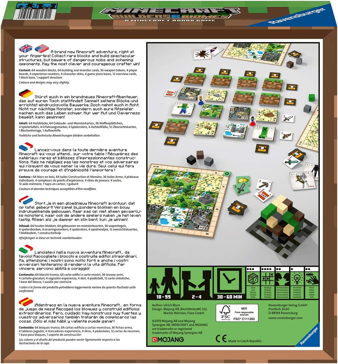 Ravensburger - Minecraft Builders & Biomes Board Game