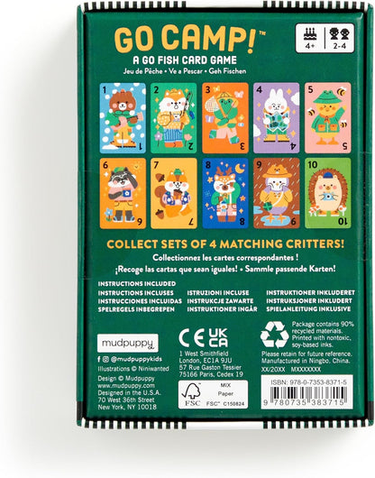 Mudpuppy - Go Camp! A Go Fish Card Game