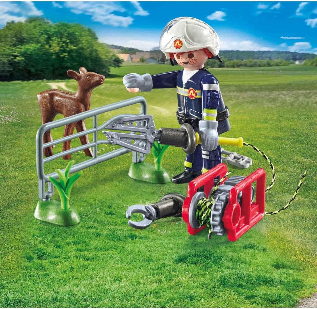 Playmobil - Action Heroes - Firefighters Animal Rescue 71467