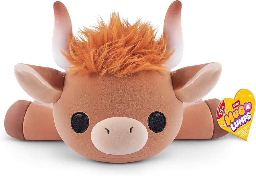 ZURU - Hug-a-Lumps Weighted Plush 1.5kg - Holly the Highland Cow