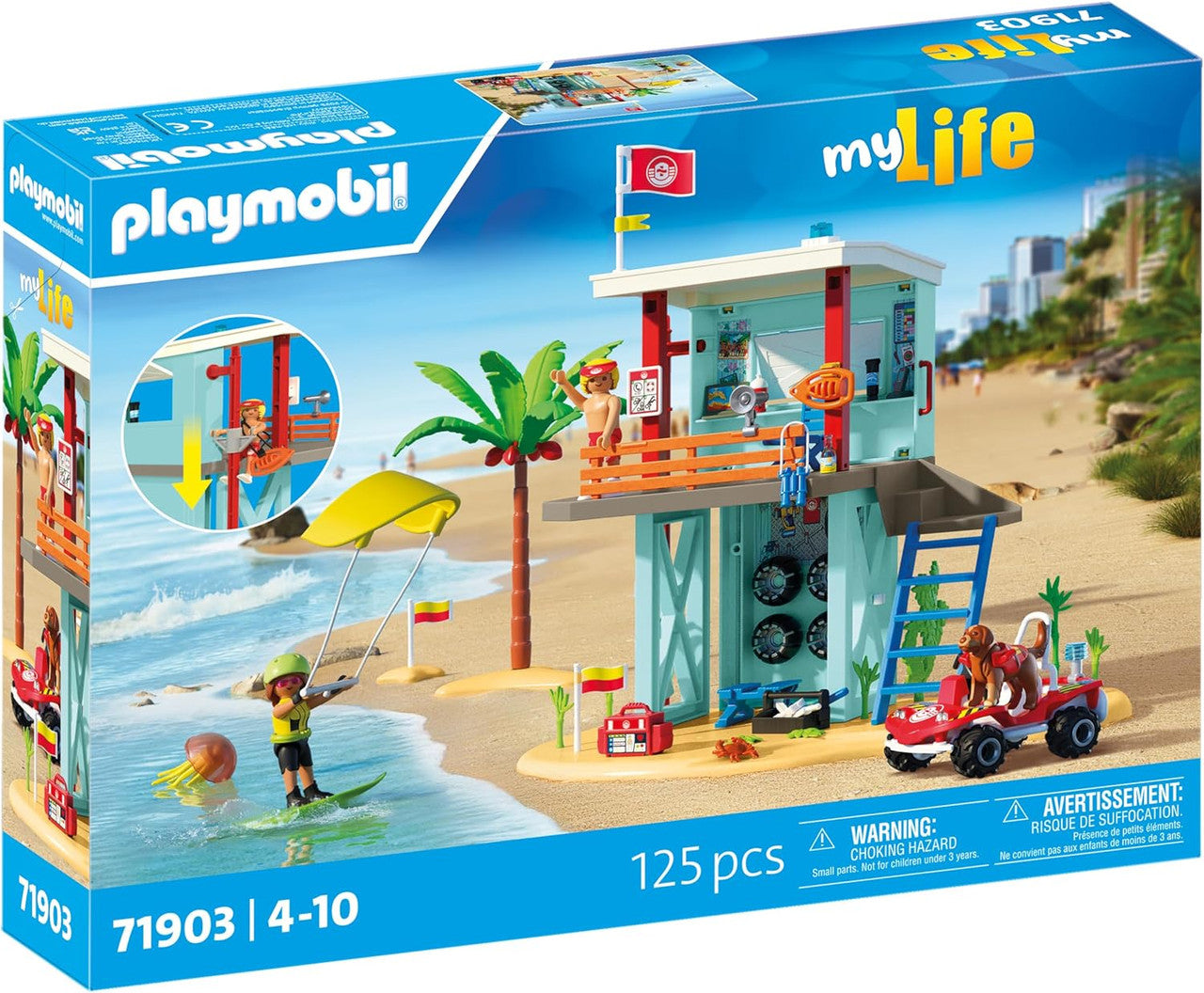 Playmobil - My Life - Lifeguard Tower with Beach Buggy 71903