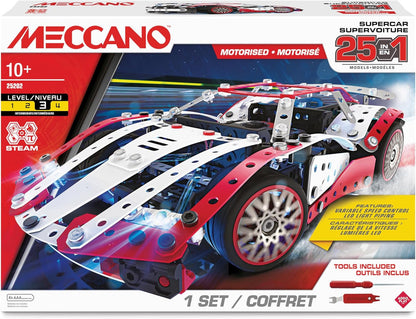 Meccano - 25-in-1 Multi Model Supercar Set 25202