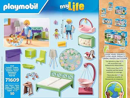 Playmobil - My Life - Sleeping room with baby play corner 71609