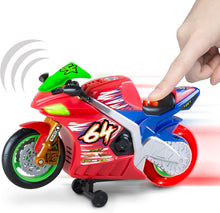 Road Rippers Wheelie Bikes motorized action toy motorbike in red and blue racing design