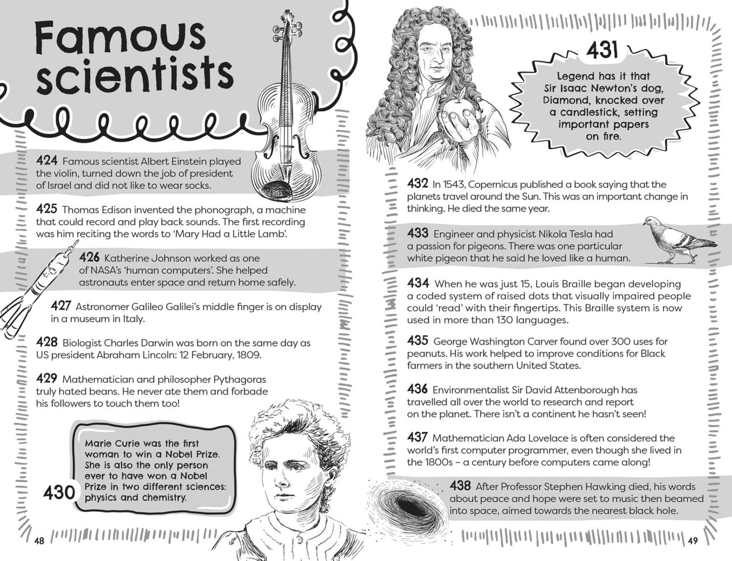 Curious Facts About Everything by Collins Kids paperback featuring 1,500 amazing facts for children aged 7 and over