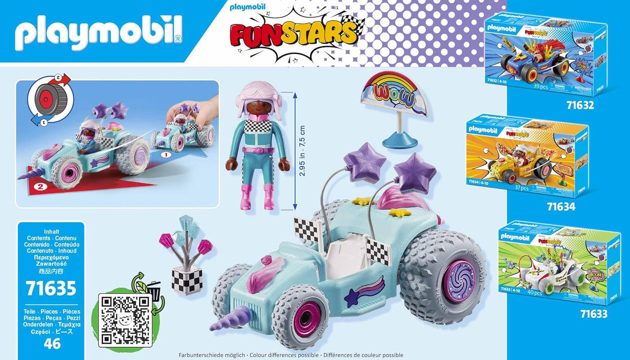 Playmobil Funstars - Crazy Kart Racing Unicorn 71635