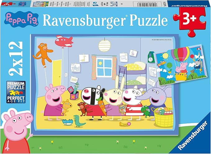 Ravensburger 2x12pc - Peppa's Adventures Puzzle