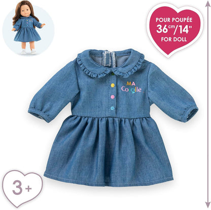 Corolle - Long-Sleeved Denim Dress for Ma Corolle 36cm Dolls