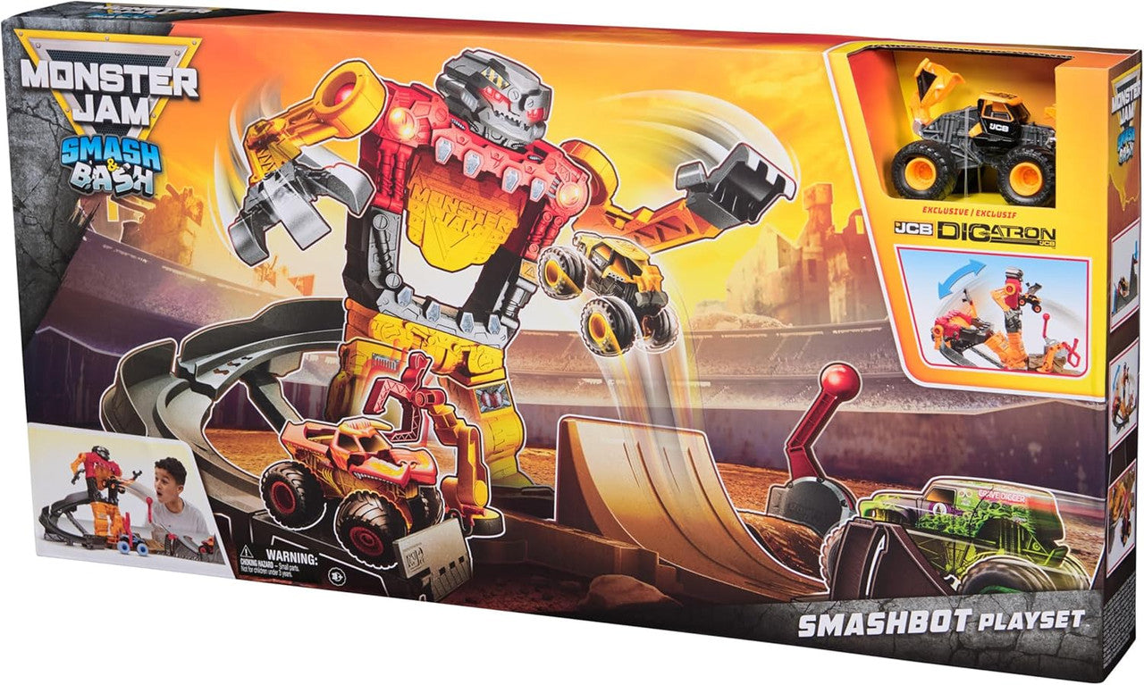 Monster Jam 1:64 Smash & Bash Smashbot Playset  