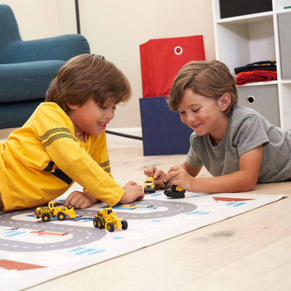 CAT - Metal Machines - Wheel Loader, Excavator & Steam Roller 3pk