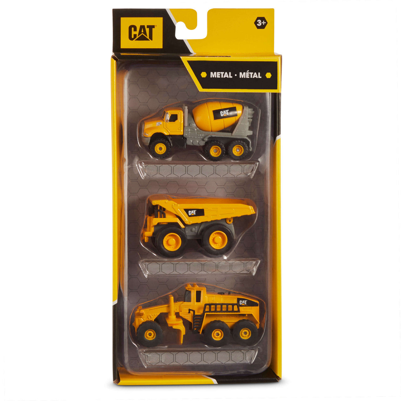 CAT - Metal Machines - Concrete Mixer, Dump Truck & Grader 3pk