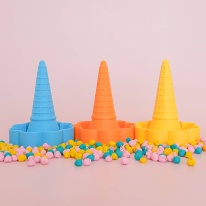 Play Sense Eco Playdough Eco Ice Cream Cone: Orange