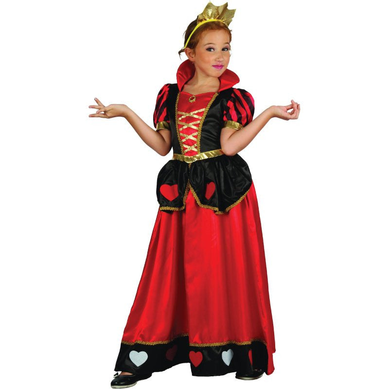 Queen of Hearts Deluxe Girl's Costume