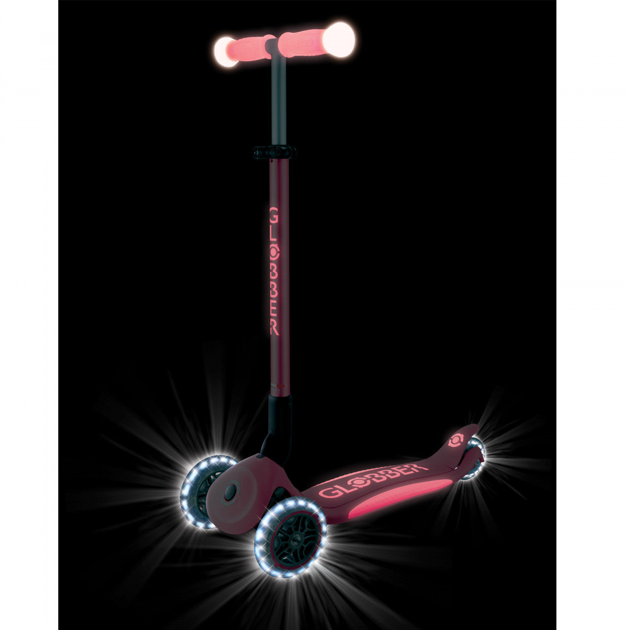 Globber - ELITE LIGHTS GLOW Scooter - Pastel Pink