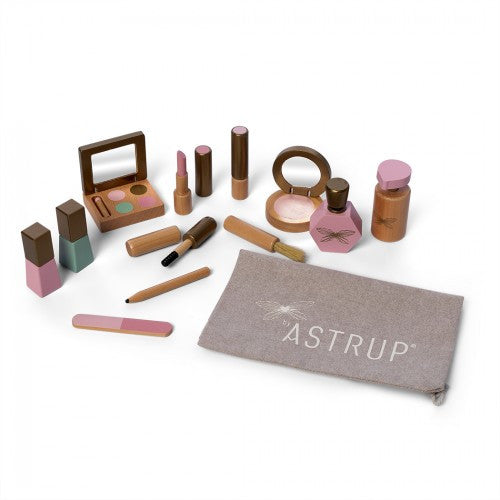 Astrup Wooden Role Play Make Up Set, 13 pieces