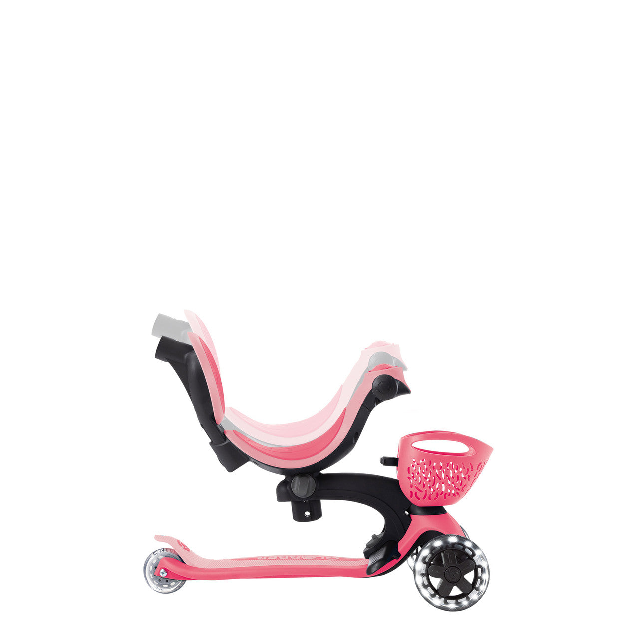 Globber - GO UP Baby Lights 360 Ride-On Scooter - Pastel Pink