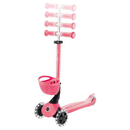 Globber - GO UP Baby Lights 360 Ride-On Scooter - Pastel Pink