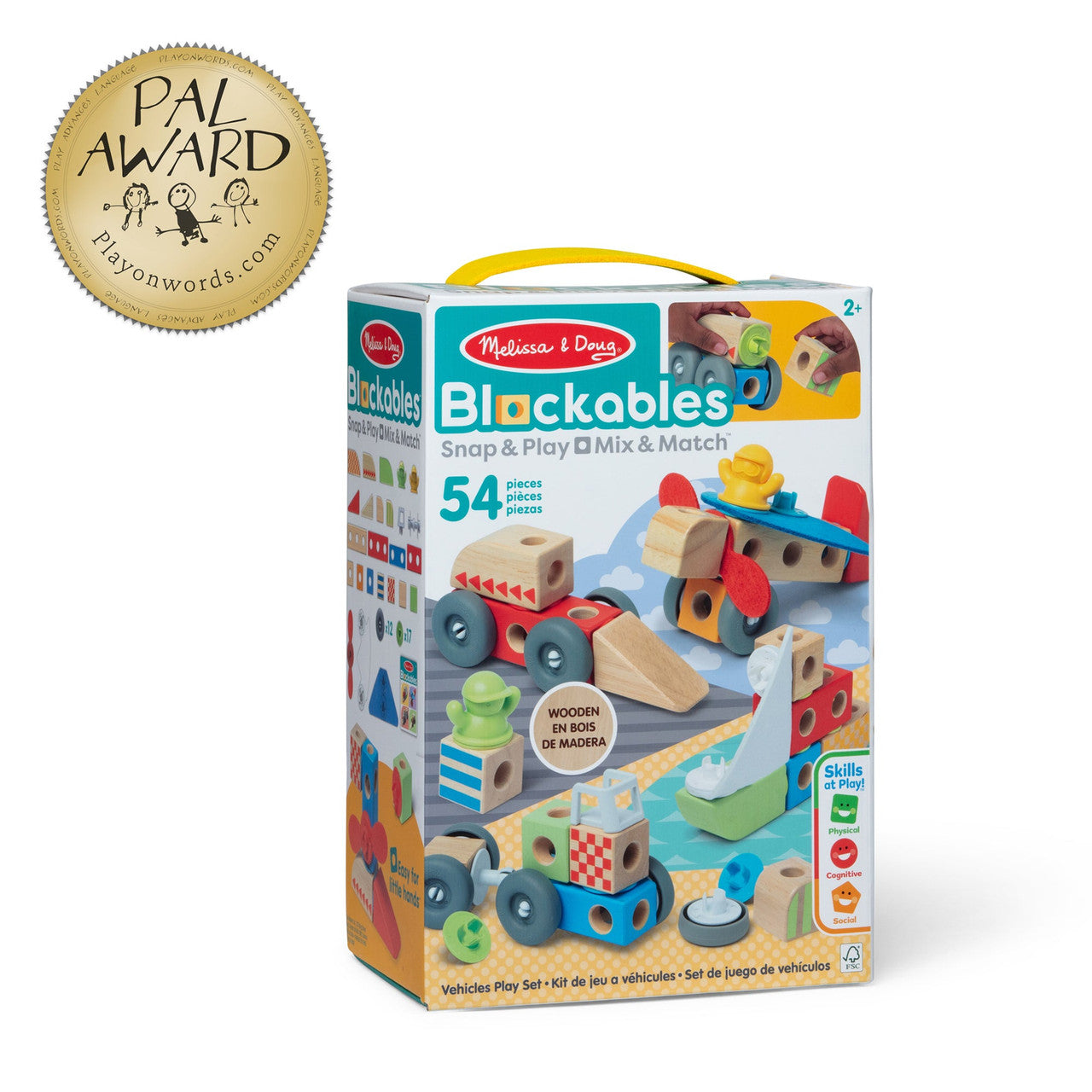 Melissa & Doug - Blockables™ Vehicles Play Set