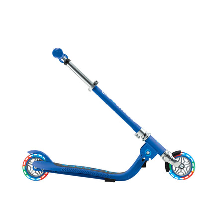 Globber - FLOW FOLDABLE JUNIOR with Lights - Navy Blue/ Sky Blue