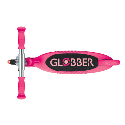 Globber - FLOW FOLDABLE JUNIOR with lights - Pastel Pink/ Fuchsia