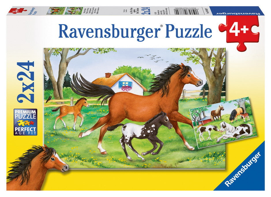 Ravensburger 2x24pc - World of Horses Puzzle