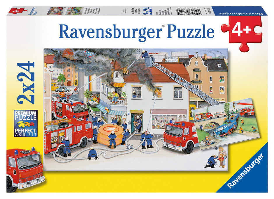 Ravensburger 2x24pc - Busy Fire Brigade Puzzle