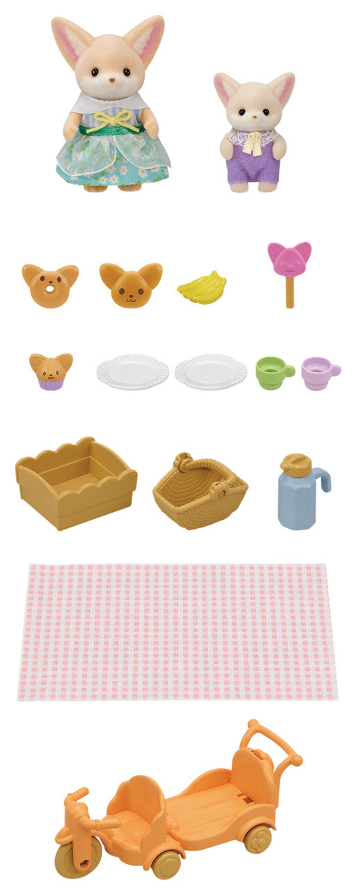 Sylvanian Families - Sunny Picnic Set - Fennec Fox Sister & Baby