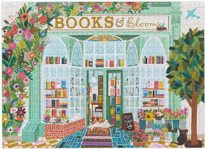 WerkShoppe 1000pc - Books & Blooms Puzzle