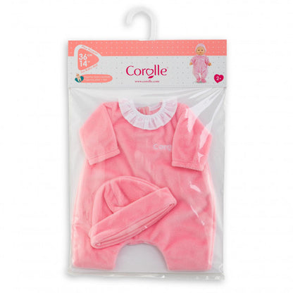 Corolle Mon Classique - Pink Pyjamas and Bonnet Set - 36cm