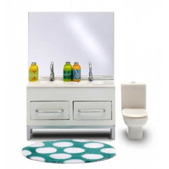 Lundby Doll's House - Stockholm Bathroom Set
