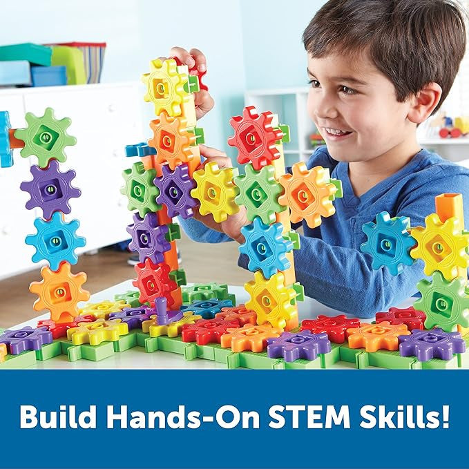 Learning Resources - GEARS GEARS GEARS 100 Piece Deluxe Building set
