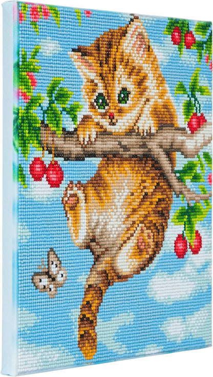 Crystal Art - Cherry Kitten 30x30cm Kit product image 4