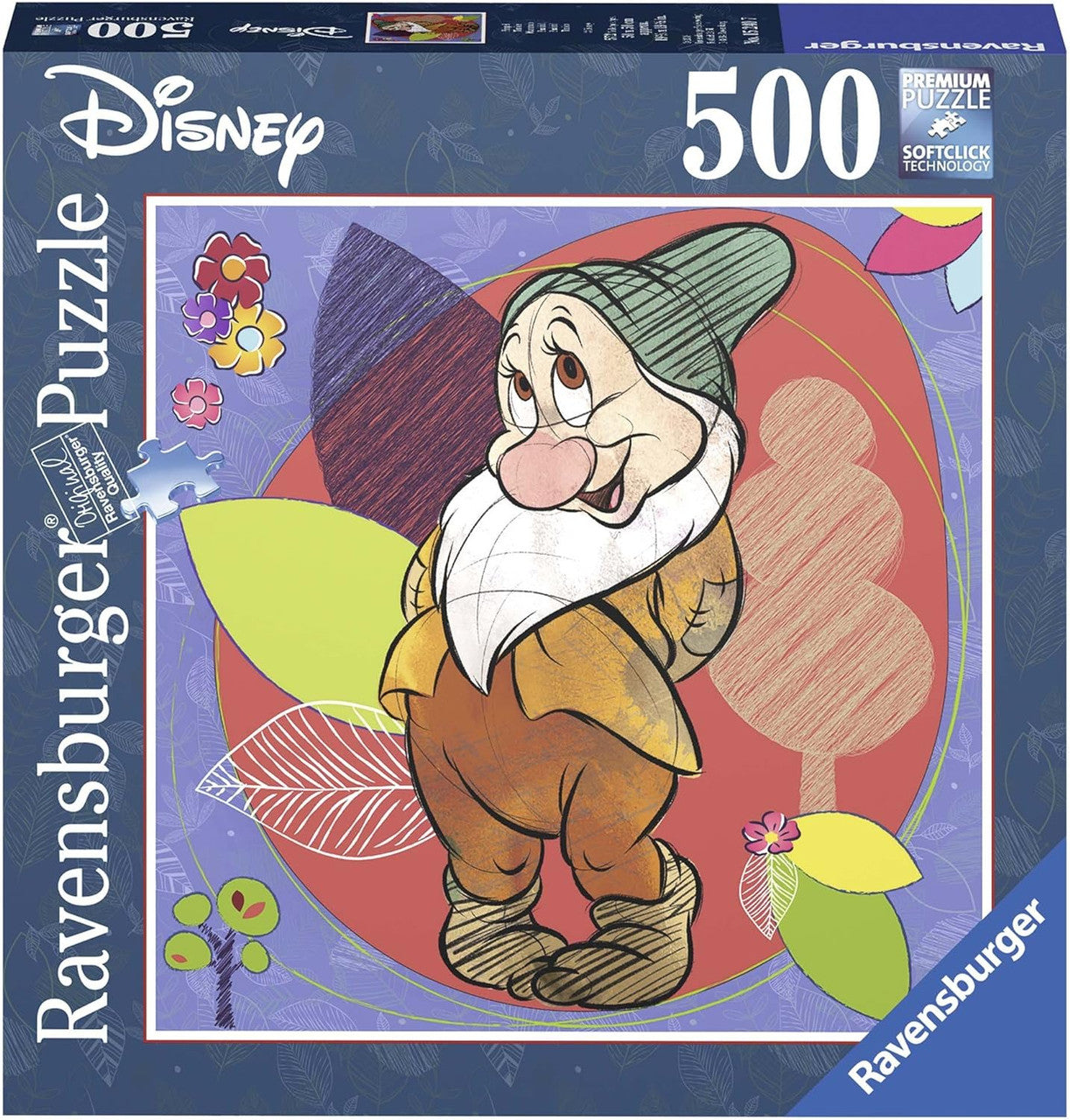 Ravensburger 500pc - Disney – Bashful Square Jigsaw Puzzle