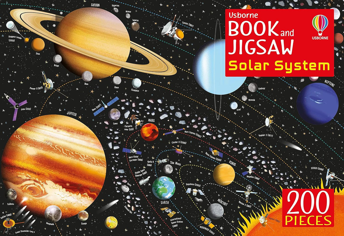 Usborne - Book and Jigsaw The Solar System 200 Piece Puzzle