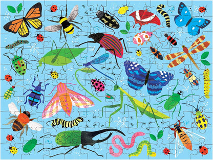 Mudpuppy – 100 Piece Double-Sided Puzzle – Bugs & Birds