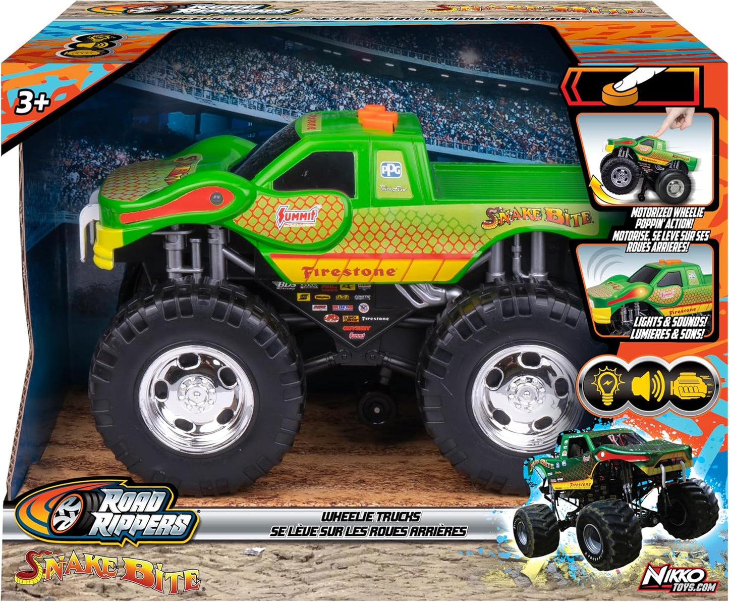 Nikko Road Rippers Wheelie Truck Snake Bite 25cm