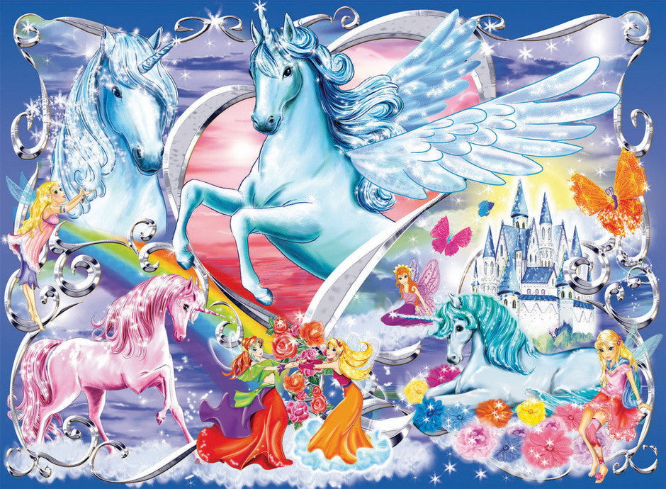 Ravensburger 100pc - Amazing Unicorns Glitter Puzzle