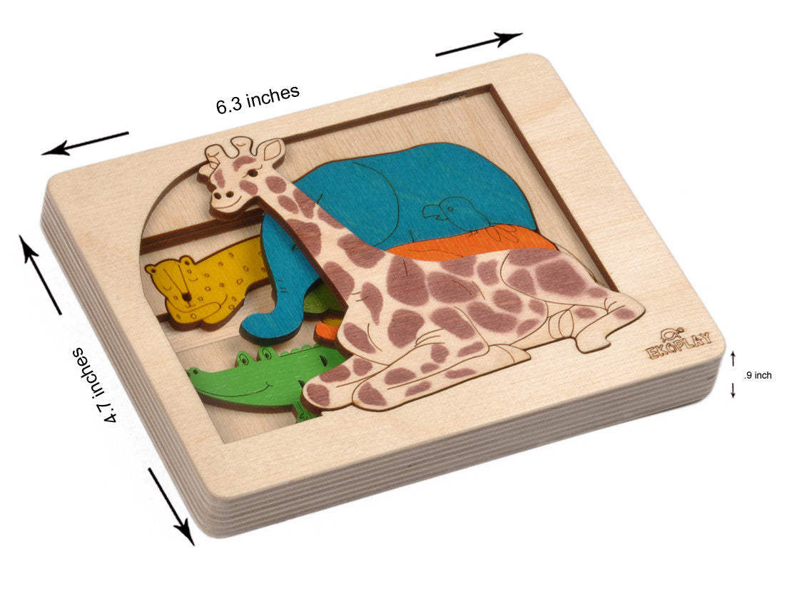 Ekoplay - Jungle Animal Layer Puzzle