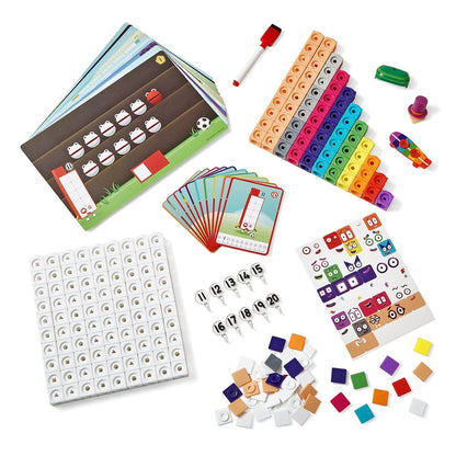 Hand2Mind - Mathlink Cubes - Numberblocks 11-20 Activity Set