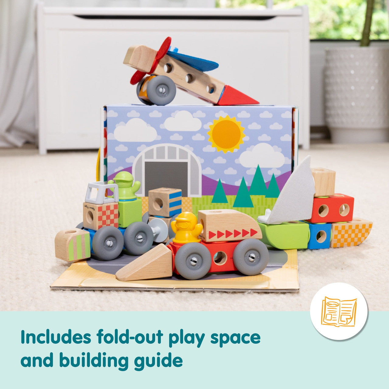 Melissa & Doug - Blockables™ Vehicles Play Set
