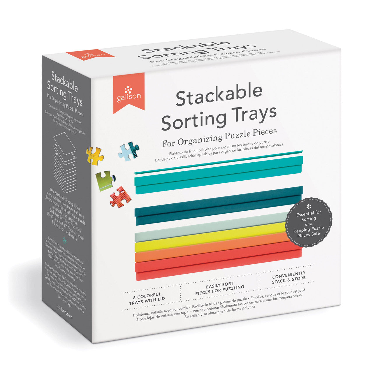 Galison - Puzzle Stackable Sorting Trays