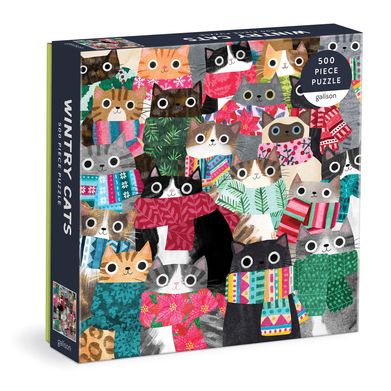 Galison 500pc - Wintry Cats Puzzle