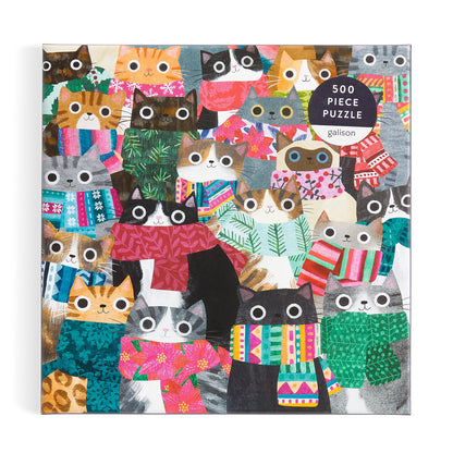 Galison 500pc - Wintry Cats Puzzle