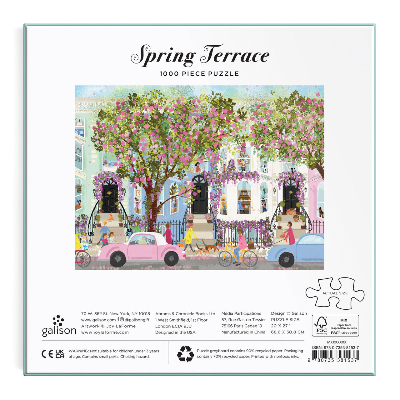 Galison 1000pc - Joy Laforme Spring Terrace Puzzle