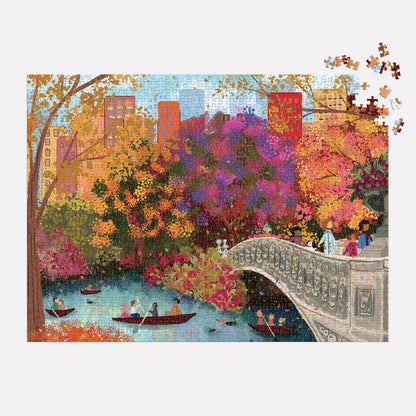Galison 1000pc - Joy Laforme Autumn on Bow Bridge Puzzle