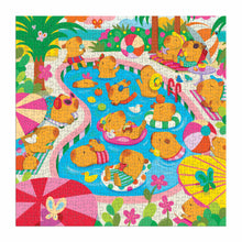 Mudpuppy Capybara Pool Day Family Puzzle - 500 Piece