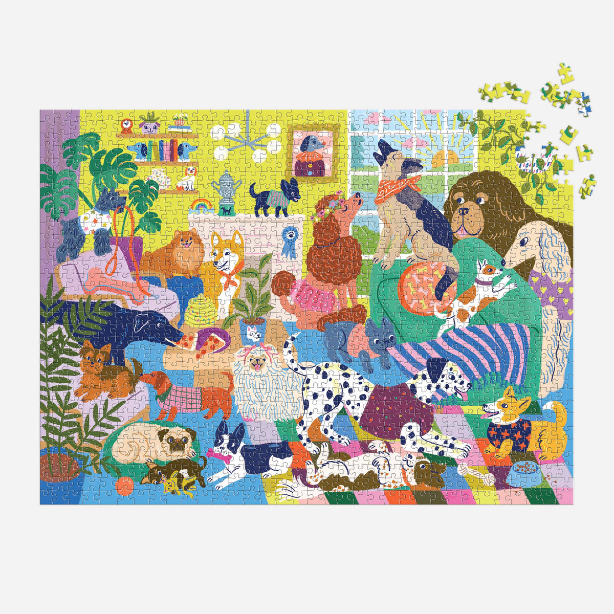 Mudpuppy Good Dog Club Family Puzzle - 1000 Piece