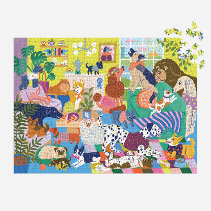 Mudpuppy Good Dog Club Family Puzzle - 1000 Piece