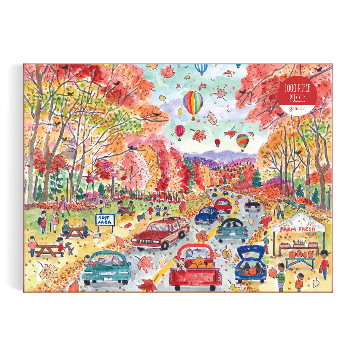 Galison Michael Storrings Leaf Peeping 1000 Piece Puzzle