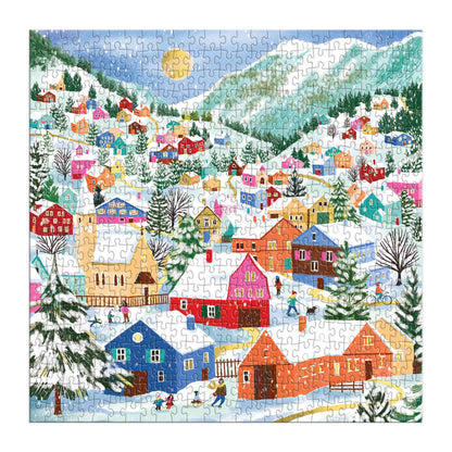 Galison 500pc - Swiss Alpine Village Foil Puzzle